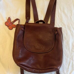 Portland Leather Women's Brown Leather Backpack — Casual Everyday Style